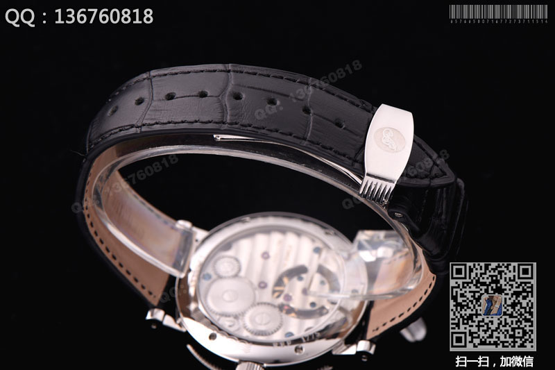 高仿宝玑手表-Berguet Tourbillon顶级陀飞轮装置腕表 白色表盘