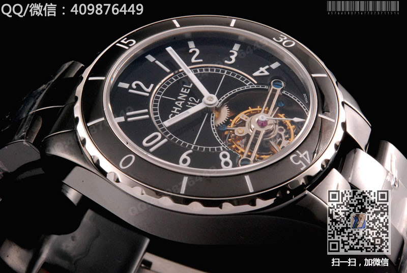 香奈儿J12系列黑色高科技精密陶瓷手表