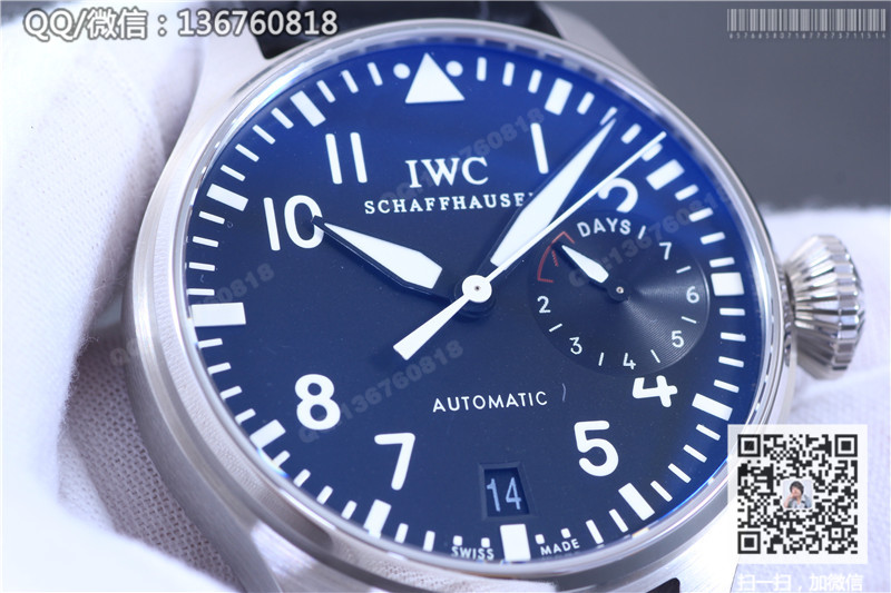 高仿万国手表IWC Big Pilots大型飞行员系列自动机械腕表IW500901