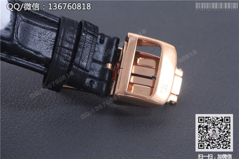 积家大师系列5082420系列玫瑰金镶钻表壳 手动陀飞轮腕表