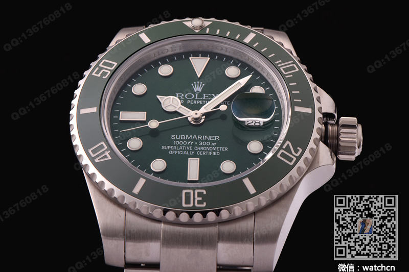 【精仿手表】劳力士Rolex潜航者型机械手表116610LV 绿水鬼 明珠机芯
