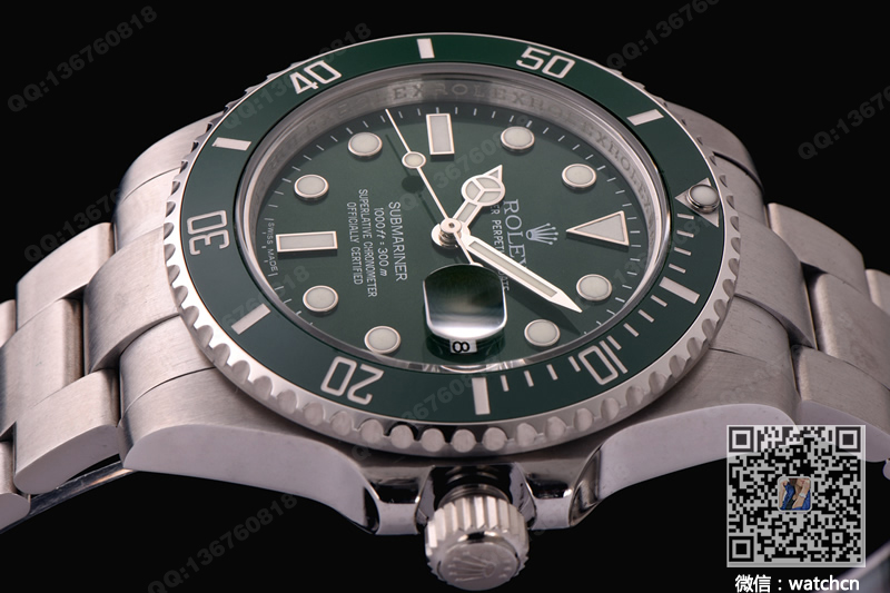 【精仿手表】劳力士Rolex潜航者型机械手表116610LV 绿水鬼 明珠机芯