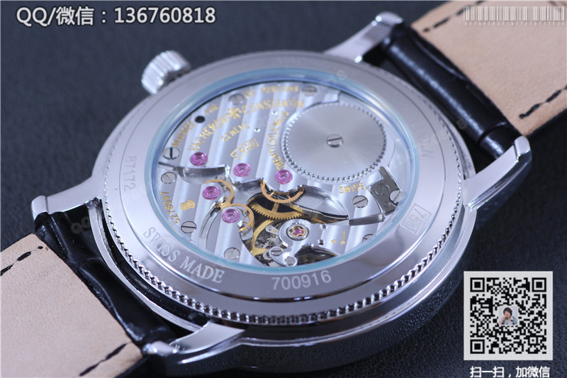 高仿江诗丹顿手表-传承系列1110U/000G-B086三针分离手动上链机械表