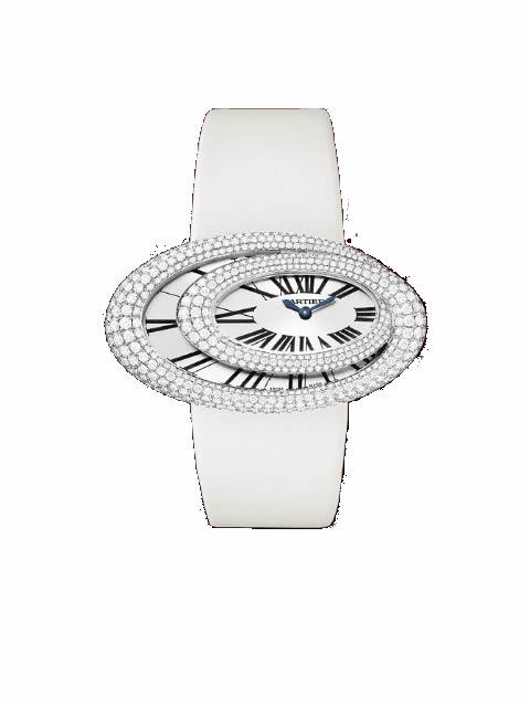 CARTIER卡地亚浴缸系列WJ306010镶钻石英大号腕表