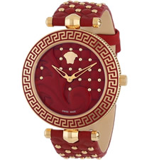 【顶级原单】范思哲Versace红色妖娆皮带杜莎标识尊贵女士手表VK7050013