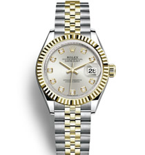 高仿劳力士Rolex日志型系列28毫米m279173-0007女士腕表
