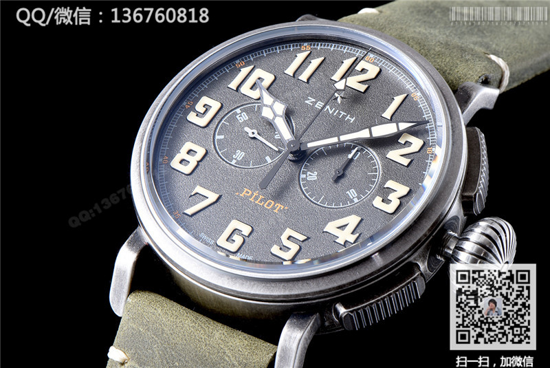 高仿真力时手表-飞行员系列个性腕表11.2430.4069/21.C773