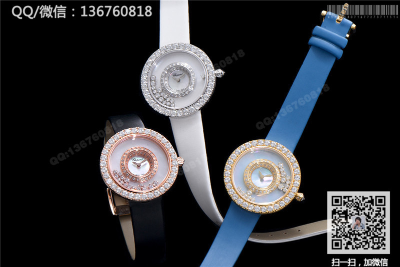 萧邦HAPPY DIAMONDS系列204445-5001腕表18k玫瑰金镶钻女表