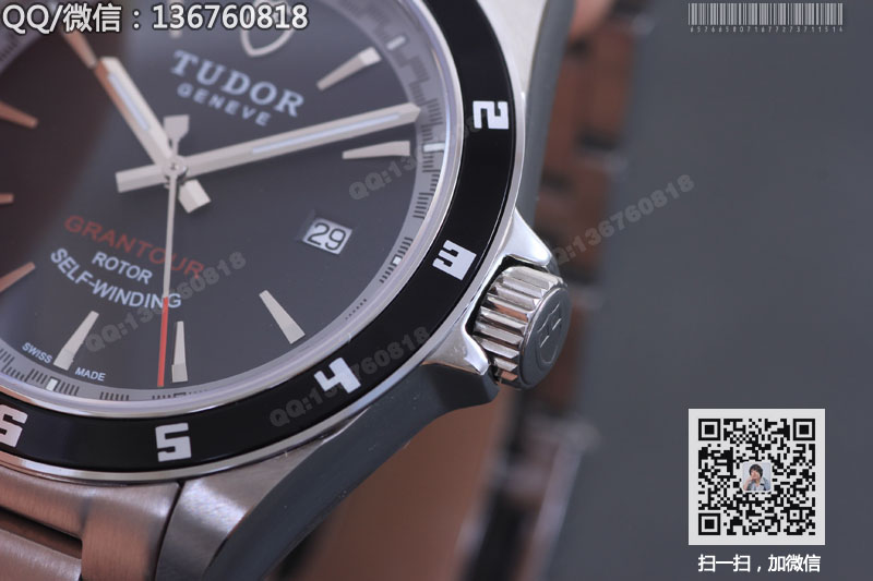 高仿帝舵手表-GRANTOUR系列20500N-95730黑盘腕表