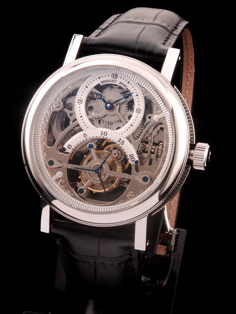 高仿宝玑手表-BREGUET超级陀飞轮镂空艺术珍品原装瑞士机械表