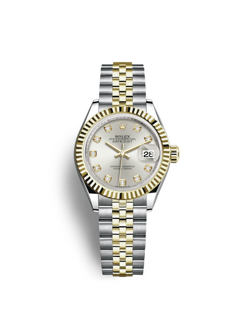 高仿劳力士Rolex日志型系列28毫米m279173-0007女士腕表